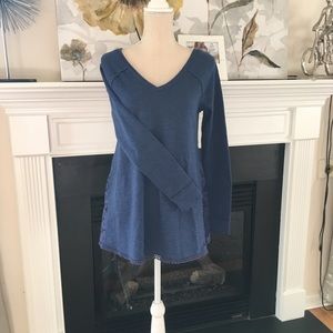 Beautiful Sweater Blouse with Lace Accents